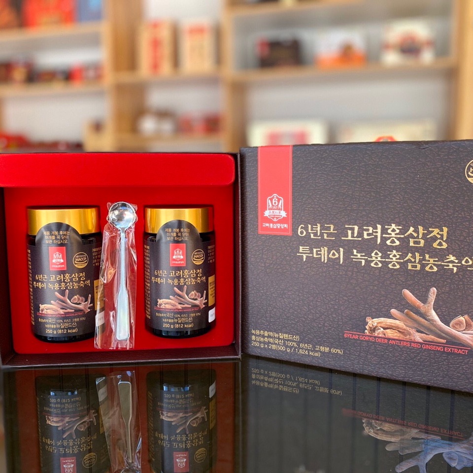 Cao hồng sâm nhung hươu Goryo 2 lọ, sản phẩm giúp bồi bổ cơ thể, tăng cường sức khỏe, tăng cường sức đề kháng