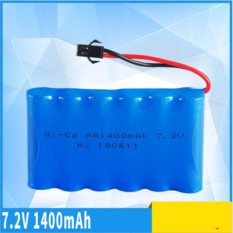 Pin 7.2v dùng cho xe mô hình điều khiển Ni-Cd 1400mah cổng nối SM