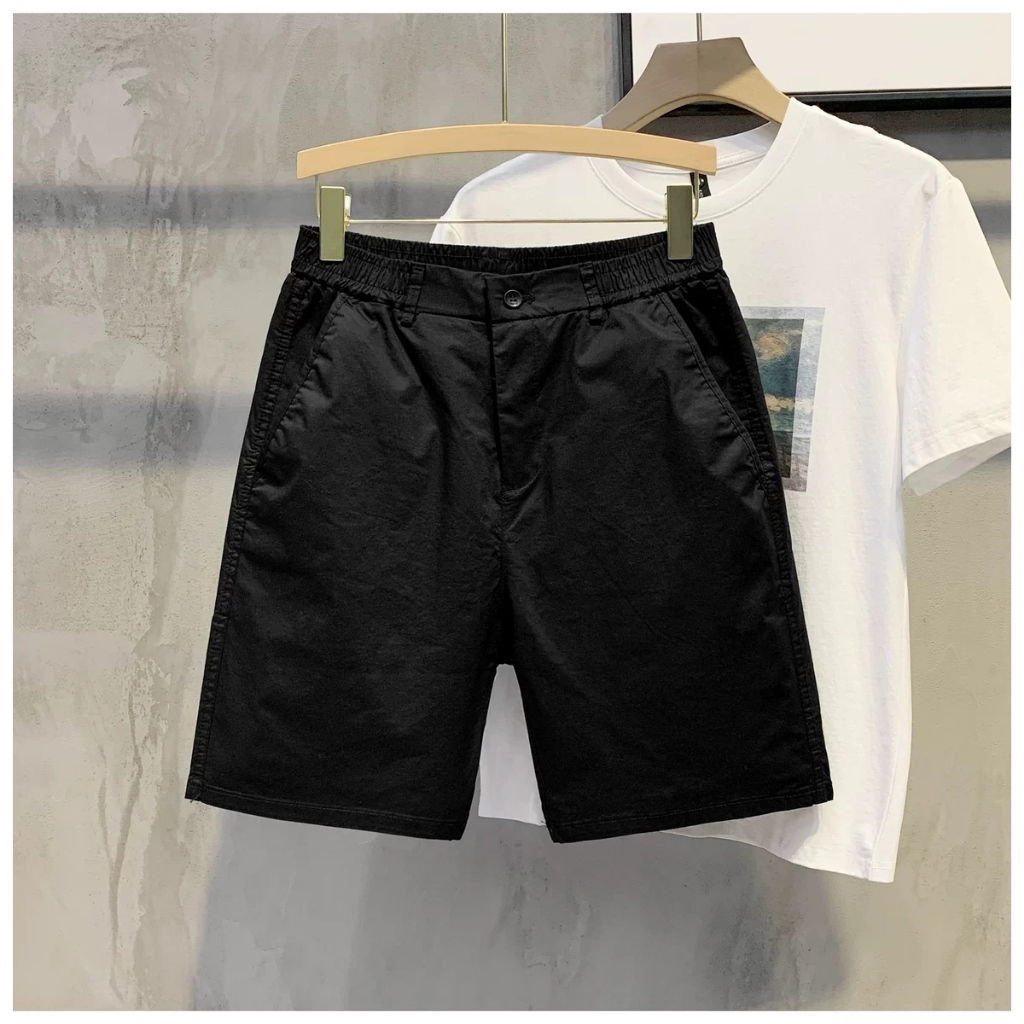 ﹍  Quần short nam KAKI GIÓ cạp chun pha cúc trẻ trung