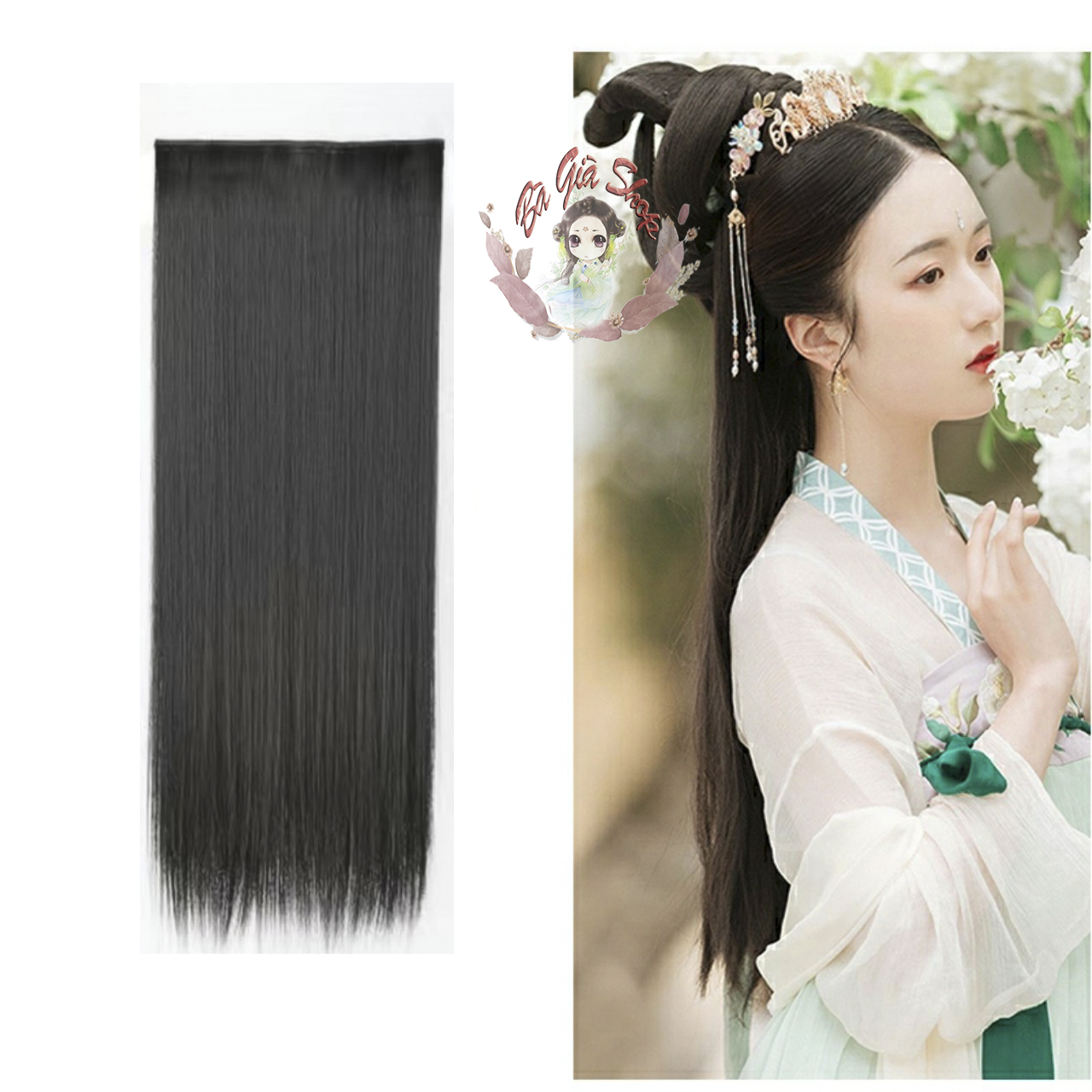 Tóc kẹp nữ dài 70/100cm