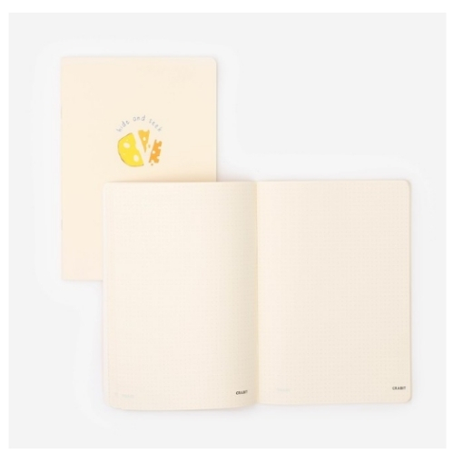 Vở Crabit Dotted Notebook - Vở Ruột Chấm Dot - Cheese (120 Trang - 183x260mm)