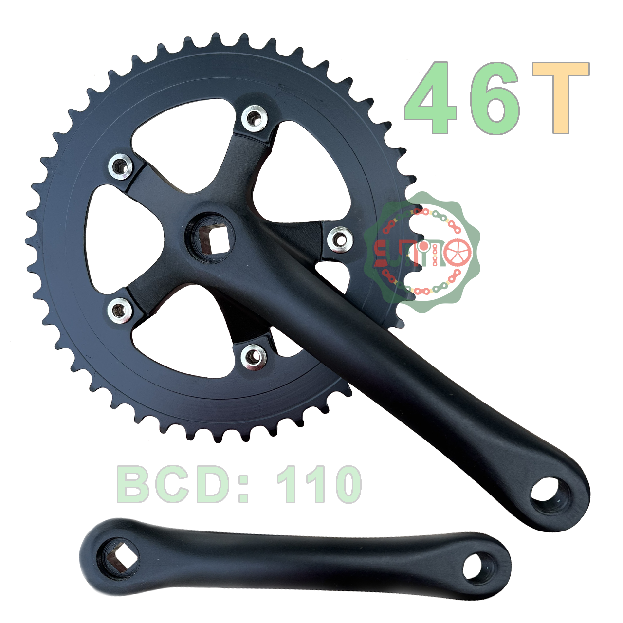 Giò dĩa nhôm 5 chấu cho xe đạp fixed gear