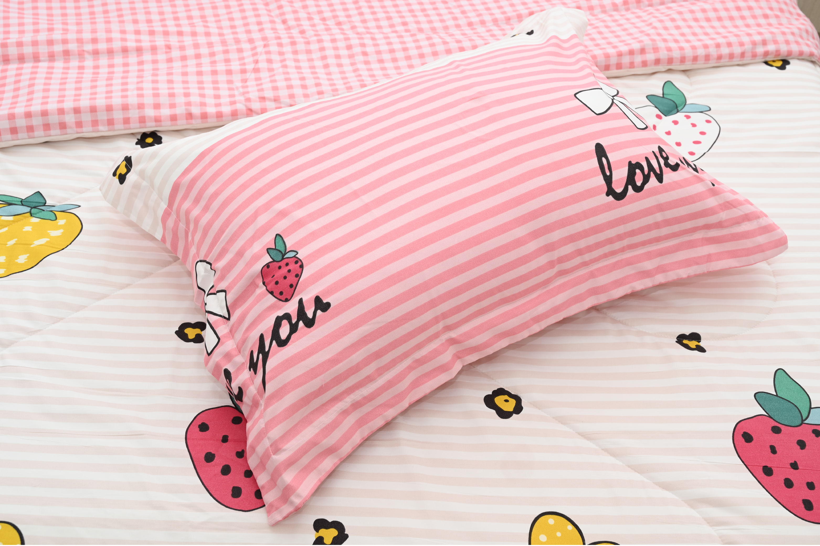 Bộ 5 món chăn ga áo gối Stefani - ST200025 (kèm mền)