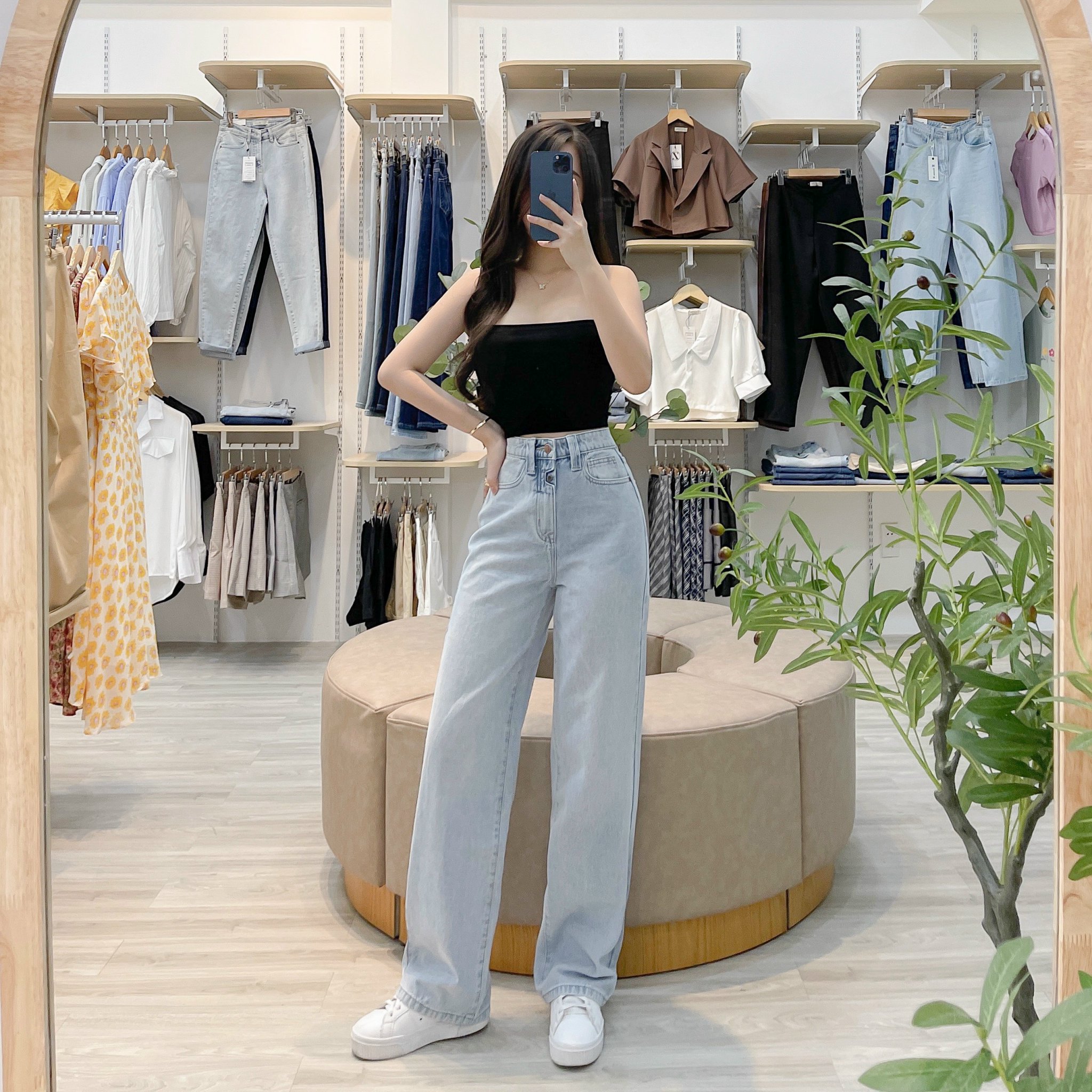 ZAREEN | ÁO ỐNG OAL02 ĐEN