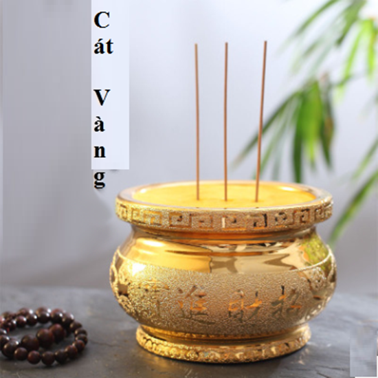 Cát vàng Kim sa bát hương(Túi 200g/Túi 400g/Hộp 700g) - thờ cúng