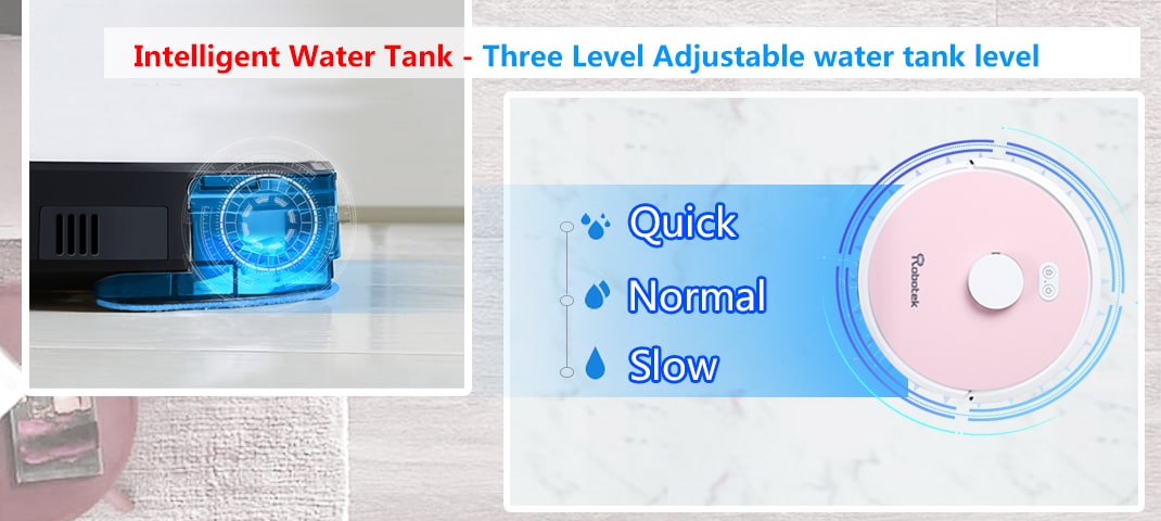 ROBOT HÚT BỤI LAU NHÀ ROBOTEK W750