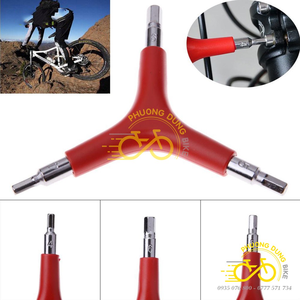 Lục giác 3 chấu 4 5 6mm cho xe đạp