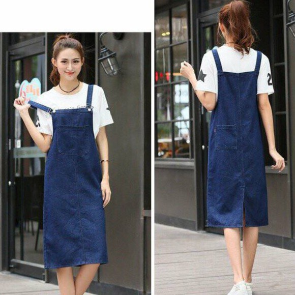 ĐẦM YẾM JEAN FORM DÀI D768(không kèm áo )