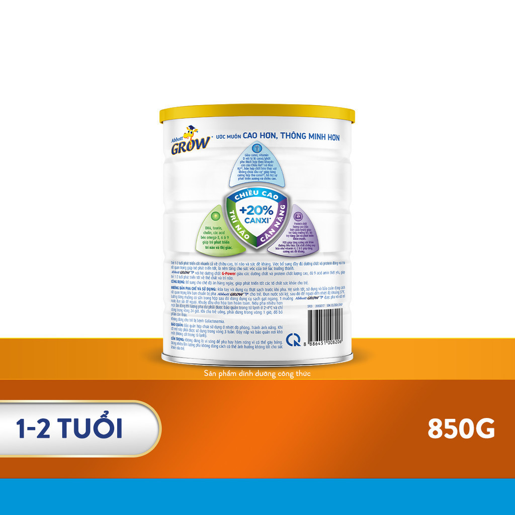 [Date T5/26] Abbott 1-2 year-old formula grow 1 + 850g