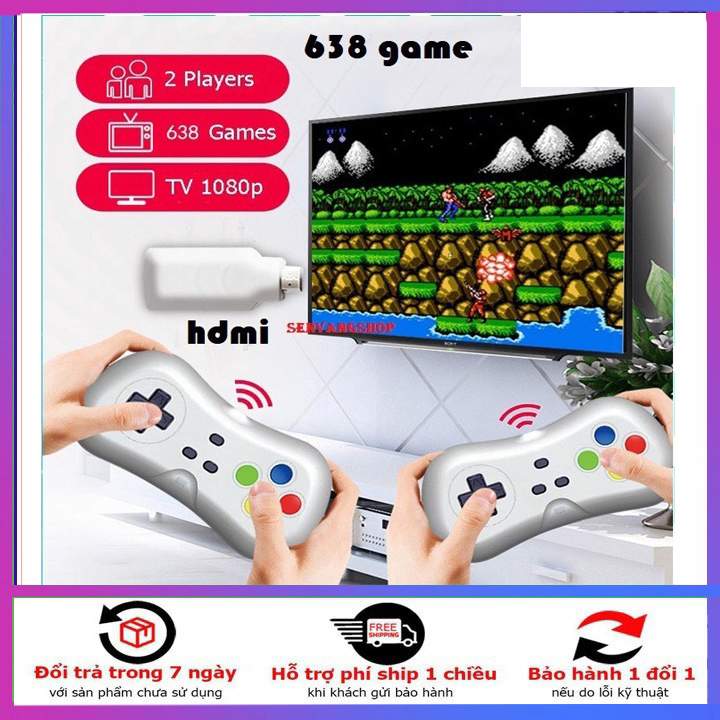 >> SO SÁNH GIÁ GAME AAA | Shopee Lazada Sendo Tiki 10 【TẶNG 4 pin AAA】Bảng Điều Khiển Trò Chơi Điện Tử TV Tích Hợp 638 Trò Chơi Cổ Điển Đầu Phát Video Mini 8 Bit Hỗ Trợ AV/Đầu Ra HDMI Micro USB Máy Chơi Game Cầm Tay Không Dây USB