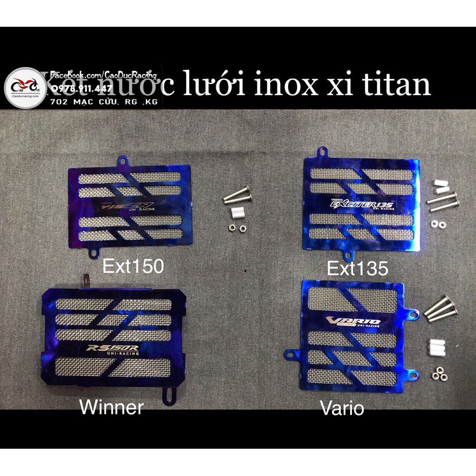 Che két nước lưới inox xi titan