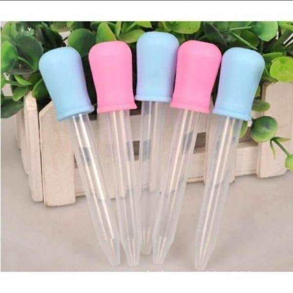 100 ống hút sữa bóp silicon 5ml cho bé