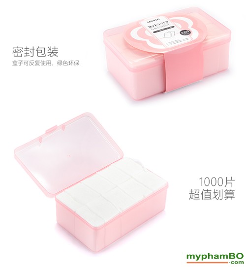 HỘP BÔNG TẨY TRANG MINISO 1000 Miếng