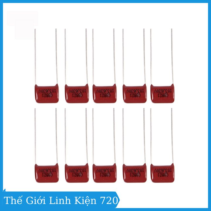 Combo 10 tụ đỏ CBB 400V nhiều giá trị