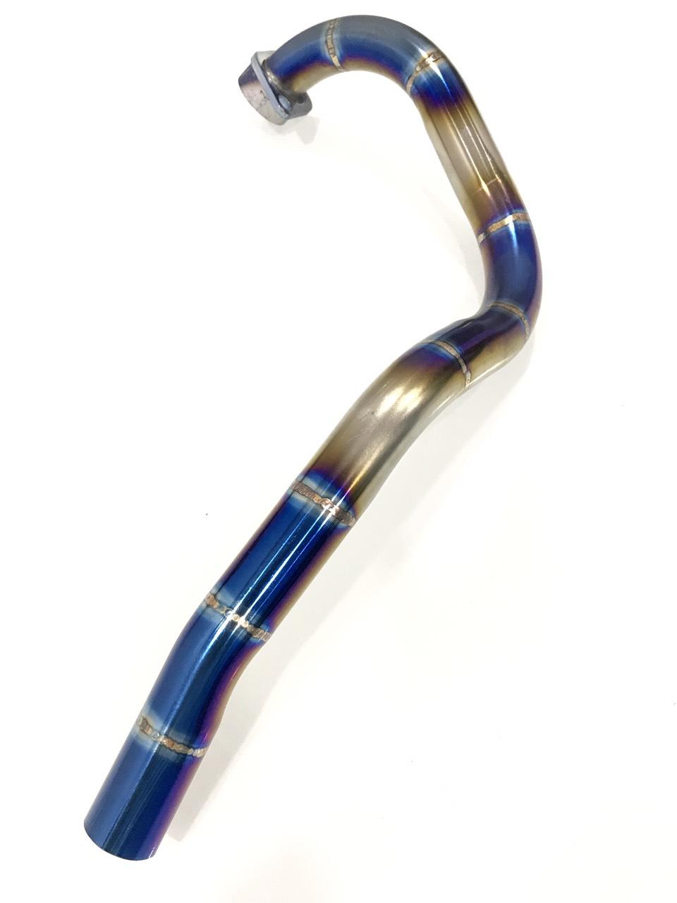 [HCM]CỔ PÔ INOX 304 LÊN MÀU TITAN GẮN PÔ ZIN CHO EXCITER 150 VÀ HONDA WINNER