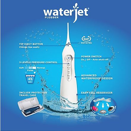 (Chính Hãng) Máy tăm nước cá nhân không dây water Jet Cordless Advanced