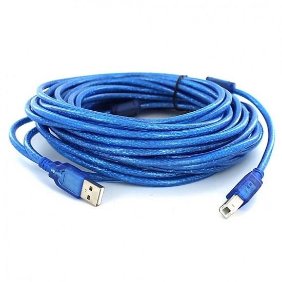 [HCM]Dây usb máy in 10m xanh