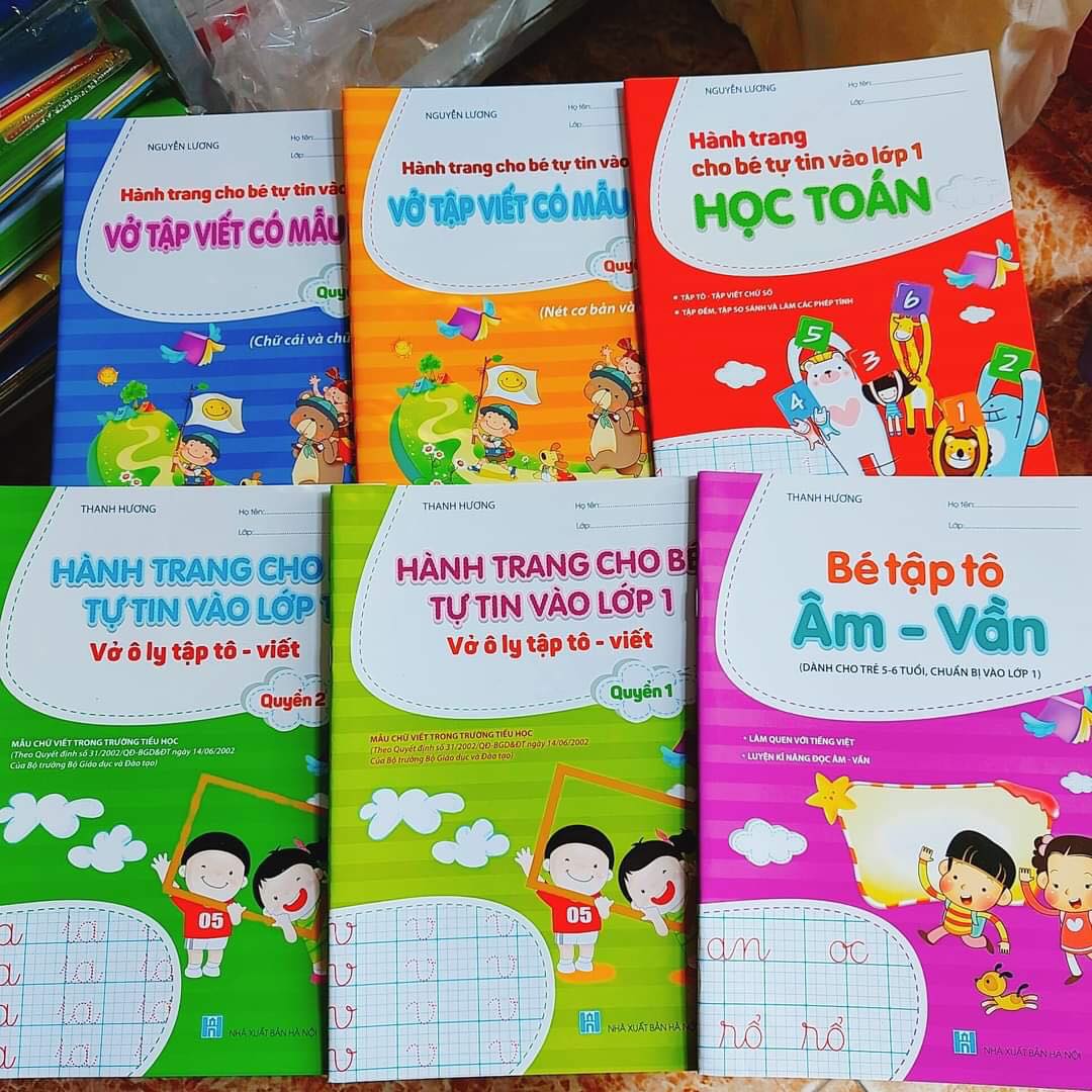 Combo sách - hành trang cho bé tự tin vào lớp 1