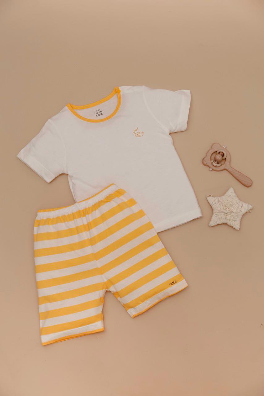 [HCM]Bộ cài vai cộc - Nous doux trái cây- Quần áo trẻ em