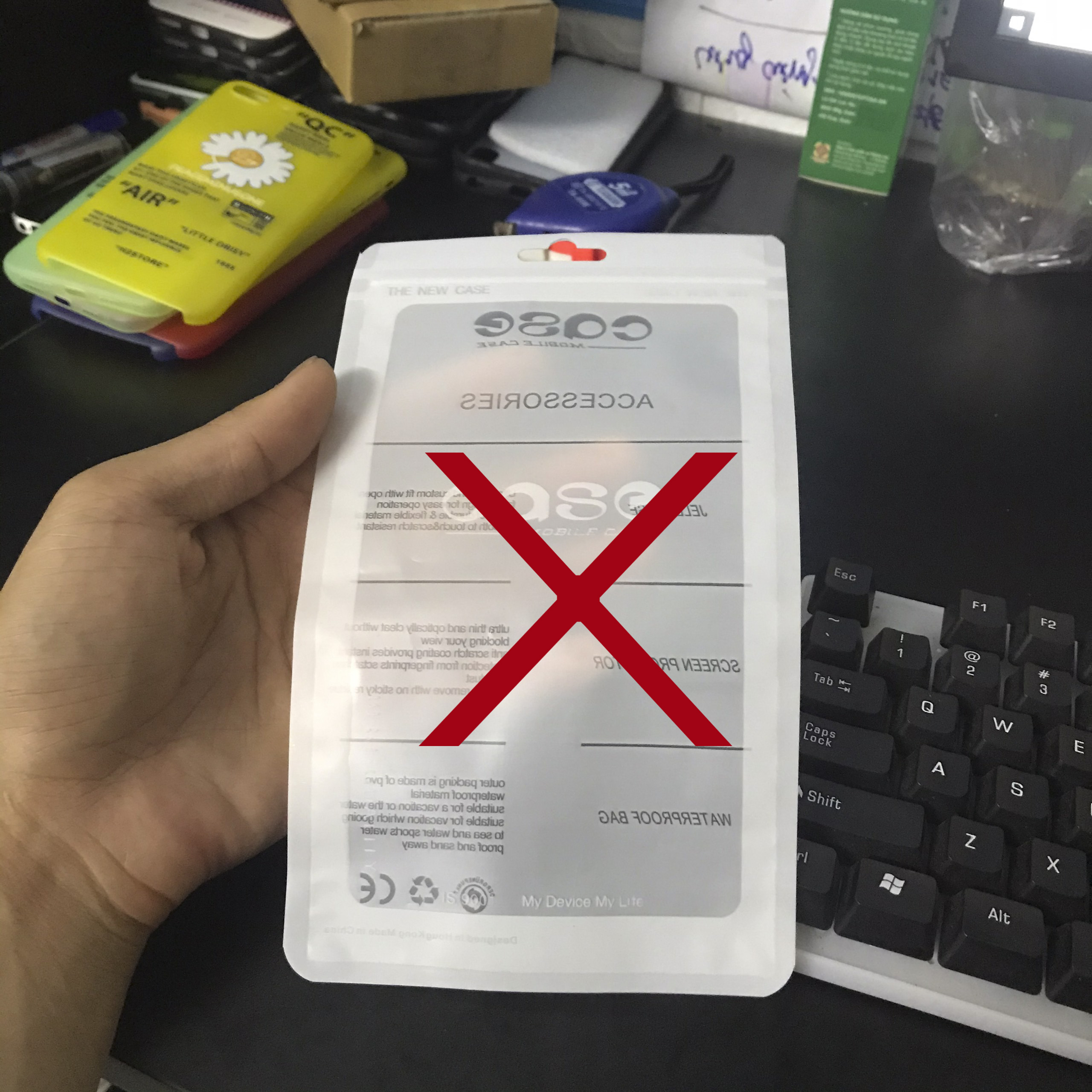 Combo 100 túi zip đựng ốp lưng điện thoại cho khách sỉ
