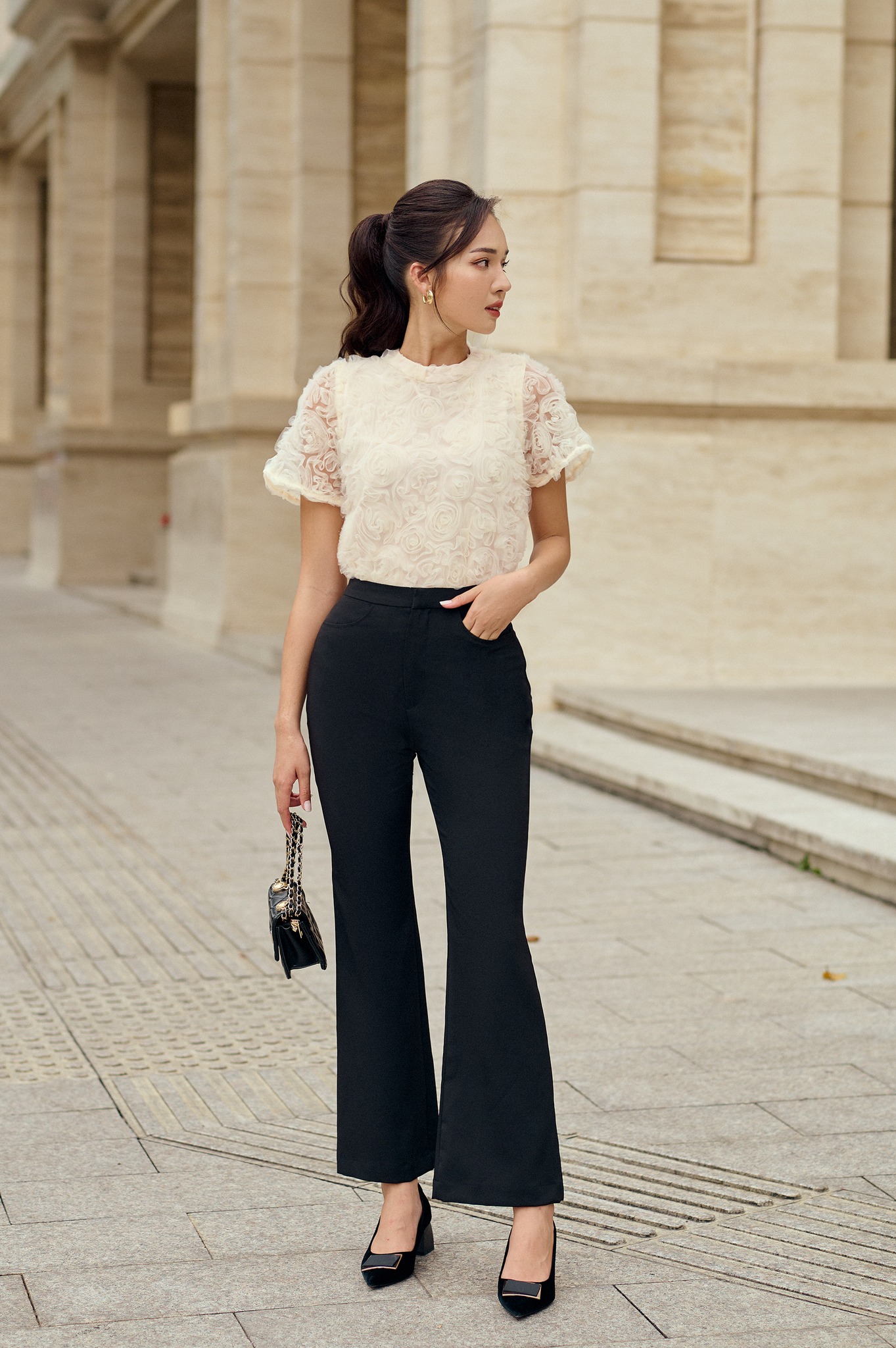 OLV - Áo Rosa Beige Top