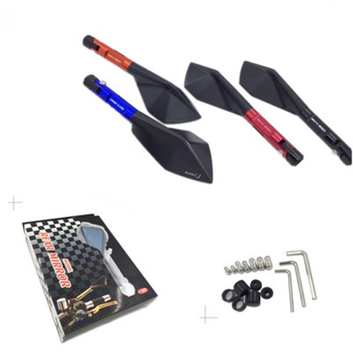Gương 5 cạnh riroma màu đen ( 1 đôi)