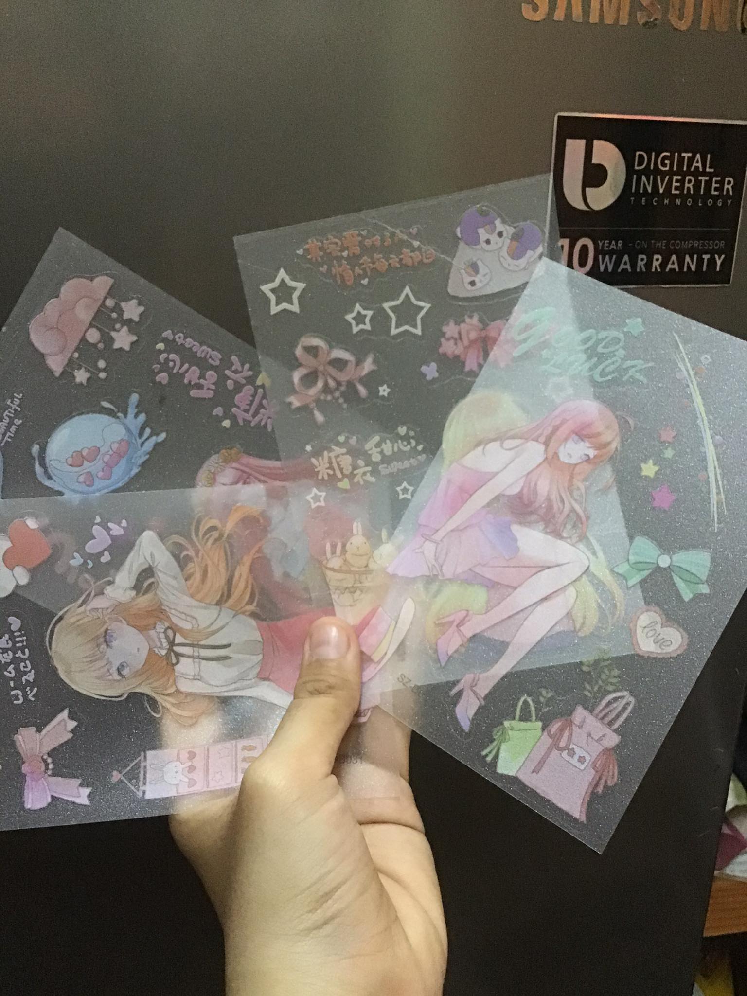 [HCM]Combo 5 xấp hình dán anime 3D