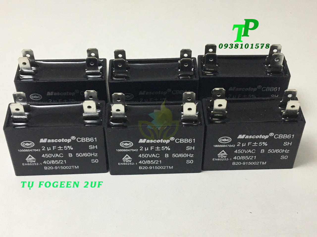 Tụ 2UF Mascotop CBB61
