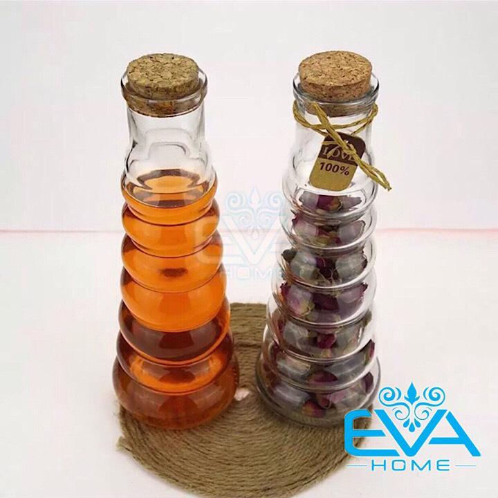 Chai Thuỷ Tinh Nắp Nút Bần Kiểu Dáng Hồ Lô 350 Ml