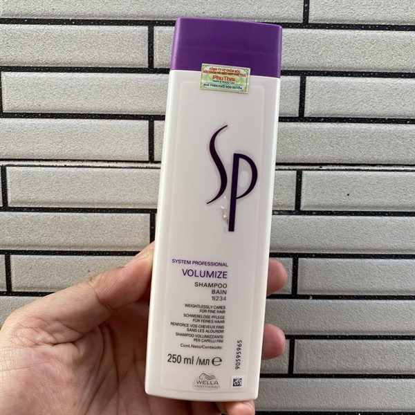 [HCM]Dầu Gội Làm Dày Tóc Sp Wella Volume Shampoo 250Ml