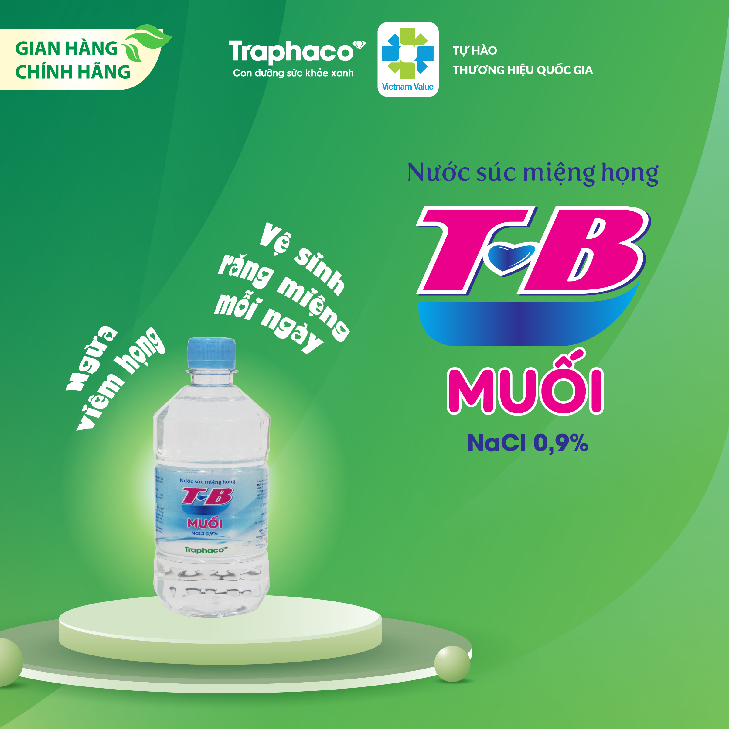 NƯỚC SÚC MIỆNG TB MUỐI - COMBO 5 CHAI