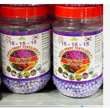 Phân tan chậm Hàn Quốc NPK 15-15-15 - lọ 150g