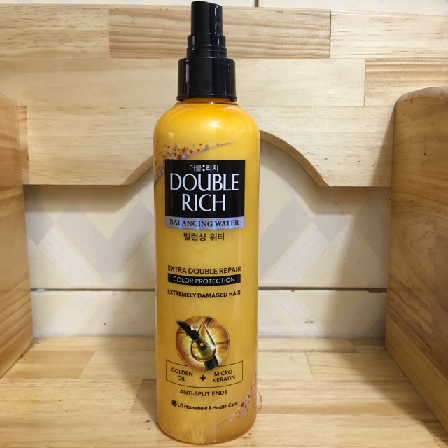 Xịt dưỡng tóc Double Rich chăm sóc chuyên sâu dành cho tóc nhuộm 250ml - màu vàng