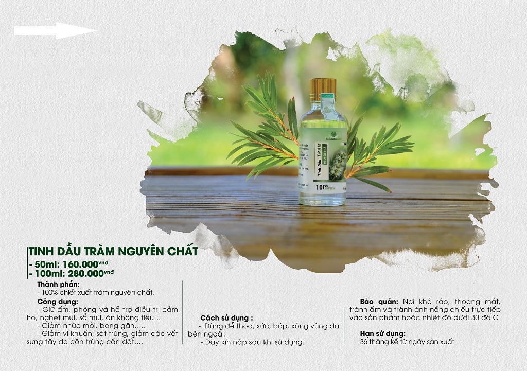 TINH DẦU TRÀM NGUYÊN CHẤT MẸ KEN (100ml)