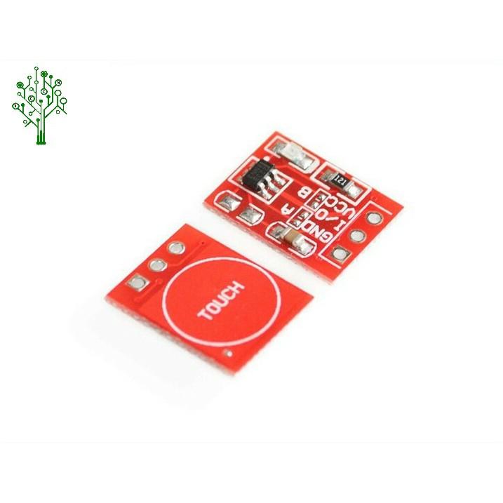 Module nút cảm biến chạm TTP223 đỏ - Touch sensor cảm ứng điện dung