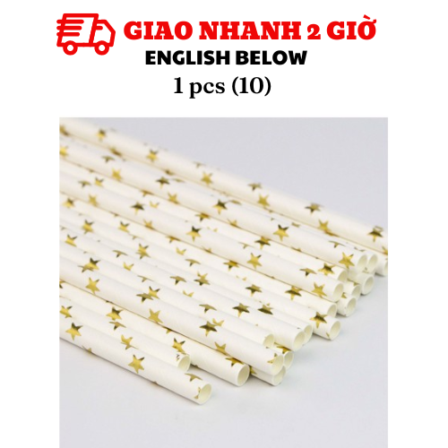 Ống hút giấy - Straws nhiều mẫu ctdt35