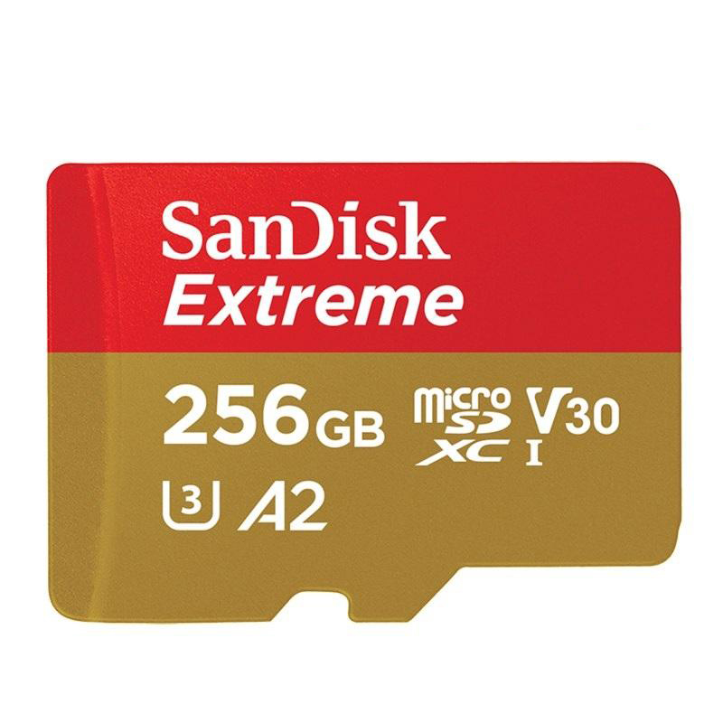[HCM][Hàng Mới] Thẻ Nhớ MicroSDXC SanDisk Extreme 256GB V30 U3 4K A2 R160MB/s W90MB/s (Vàng) - Video Speed Class V30