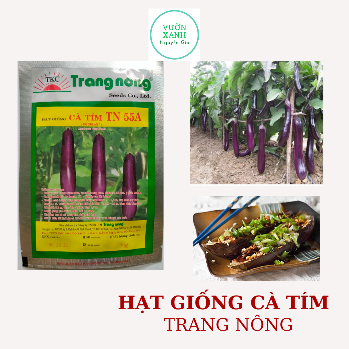Hạt giống cà tím Trang Nông gói 1gr