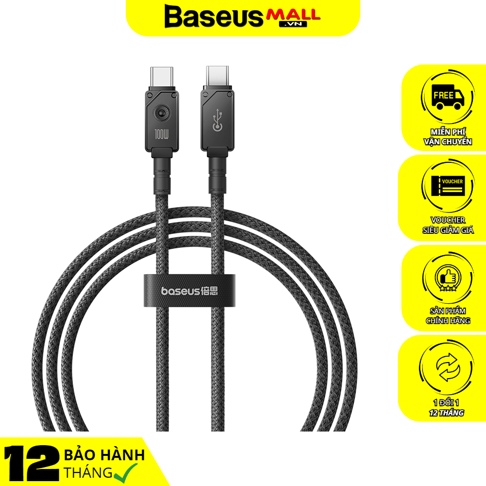 Cáp Sạc Nhanh Baseus Unbreakable Series Fast Charging Data Cable Type-C to Type-C 100W
