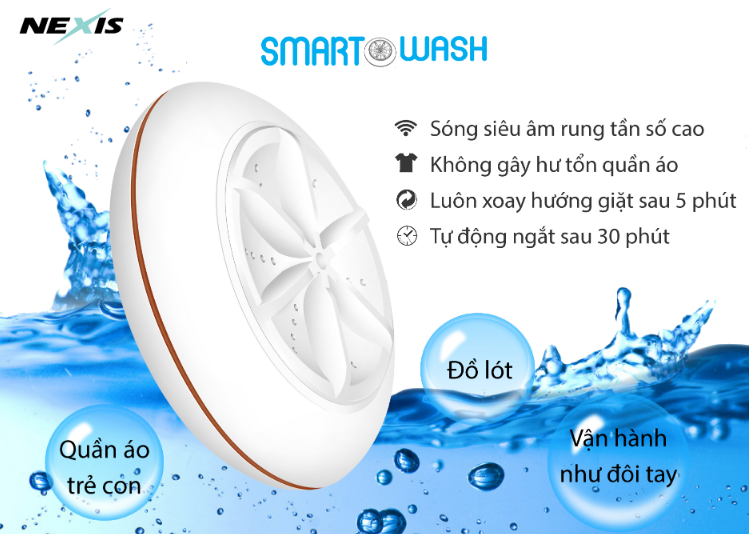 [HCM]Máy giặt thông minh mini Smart Wash Nexis