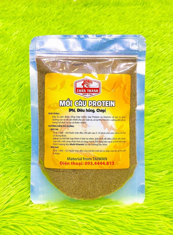 1 gói Mồi câu Protein Chấn Thành / chuyên cá RÔ Phi Diêu Hồng Chép