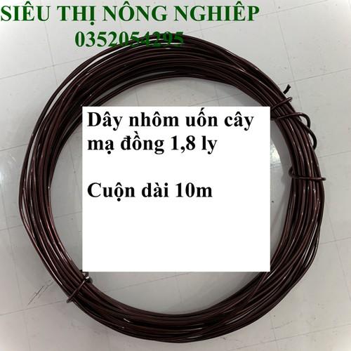 Dây nhôm mạ đồng uốn cây cảnh 1,8ly