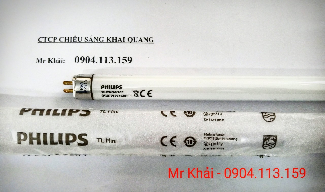 (SALE) Bóng đèn exit T5 8W 30cm PHILIPS TL 8W/54-765