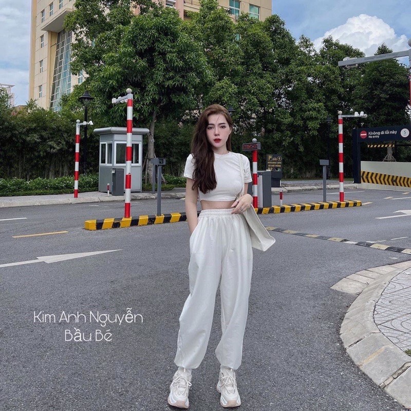 SÉT ÁO CROPTOP BOZIP KÈM QUẦN BOM