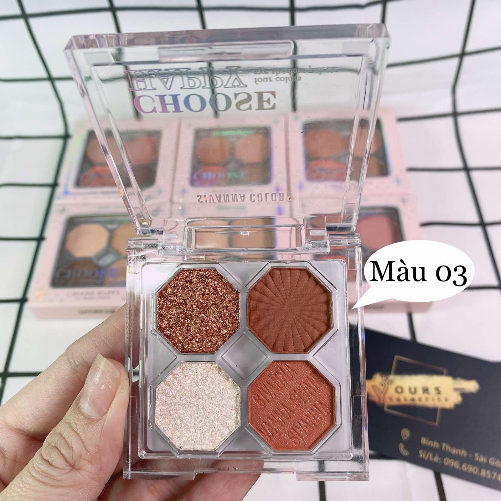 Bảng Phấn Mắt Sivanna Choose Happy Eye Shadow HF170