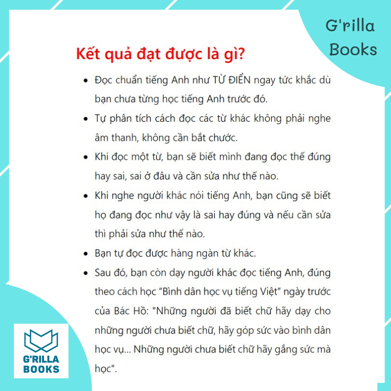 Sách tiếng Anh GRILLA - Bình dân học vụ tập 1 & 2