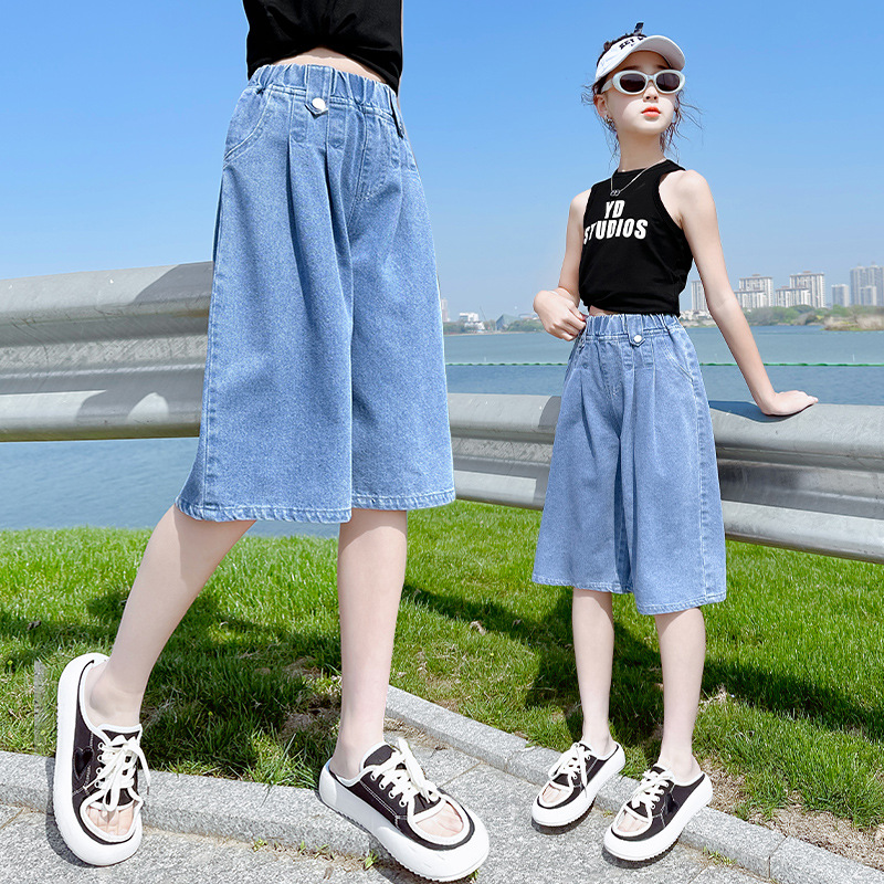 Quần jean lửng ống rộng bé gái size đại lunashop từ 27 đến 48kg m202348