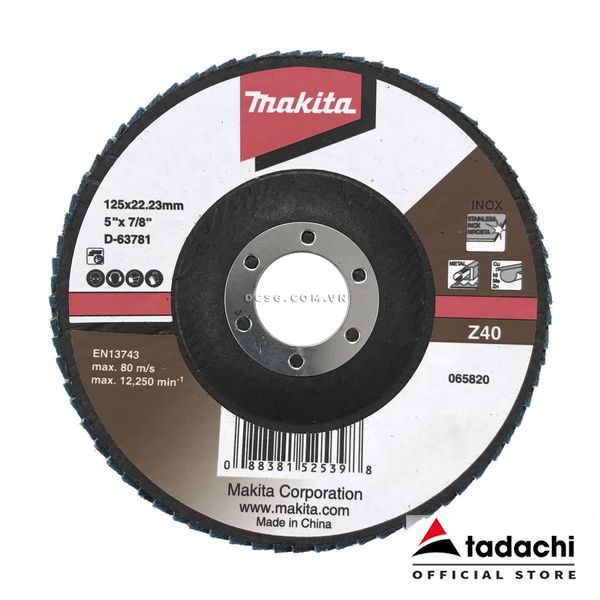 Nhám xếp 125mm Z40 Makita D-63781