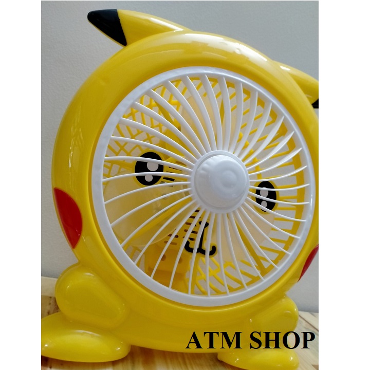 QUẠT ĐIỆN MINI PIKACHU-QUẠT ĐỂ BÀN