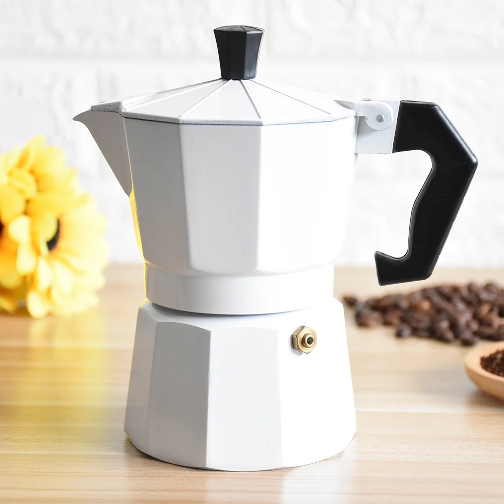 Ấm pha cà phê Moka,bình pha cà phê kiểu Ý